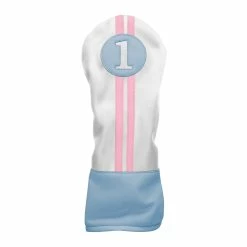CaddiesShack Sahara Retro Vintage Driver Headcovers -GOLF CLUB COVERS Sales Blue White Pink Driver