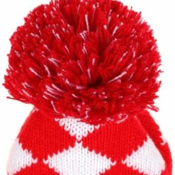 HNM Golf Volf Golf Knit Red White Diamond Headcover Set -GOLF CLUB COVERS Sales VolfGolfHeadcovers KnitRedSet2
