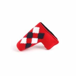 HNM Golf Volf Golf Classic Knit Putter Cover - Red -GOLF CLUB COVERS Sales VolfGolfHeadcovers RedKnitPutter1