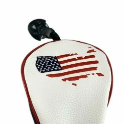 HNM Golf Volf Golf Red White Blue Leather USA Headcovers -GOLF CLUB COVERS Sales VolfGolfHeadcovers USAFairway0