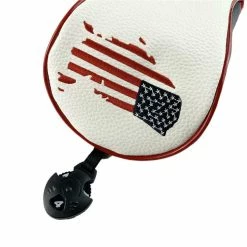 HNM Golf Volf Golf Red White Blue Leather USA Headcovers -GOLF CLUB COVERS Sales VolfGolfHeadcovers USAFairway2
