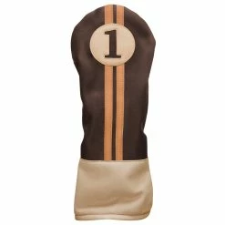 CaddiesShack Sahara Retro Vintage Driver Headcovers -GOLF CLUB COVERS Sales drv hc chocolate mocha